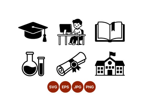 Bridging Design and Learning: The Strategic Value of Education Icons Graduation Cap Student