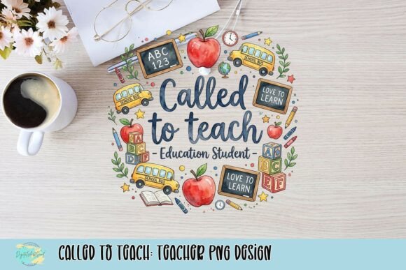Called to Teach Teacher PNG Design
