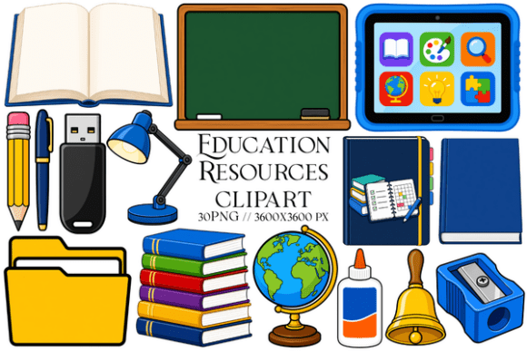 Education Resources Clipart for Creators
