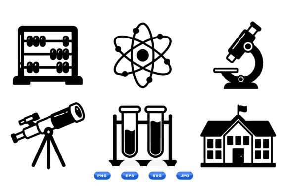 Enhancing Education with the School Science Icon Collection: A Guide to Flat Vector Graphics