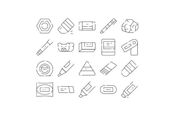 Eraser Stationary Tools Collection for C: Precision and Versatility in Every Correction