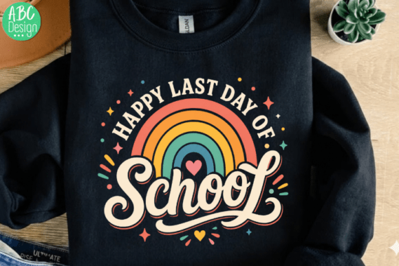 Happy Last Day of School Rainbow PNG: A Strategic Asset for Seasonal Merchandise