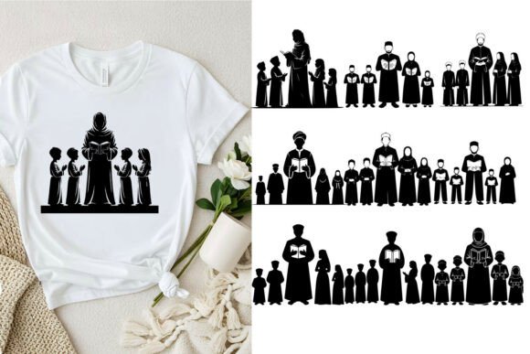 Islamic Family Quran Reading SVG Bundle