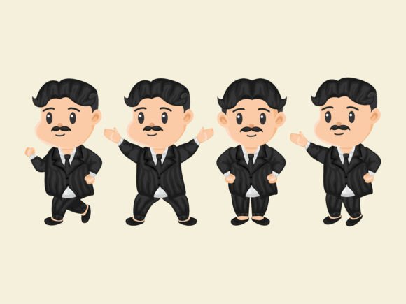 Nikola Tesla Cartoon Education Character: Bringing Science to Life