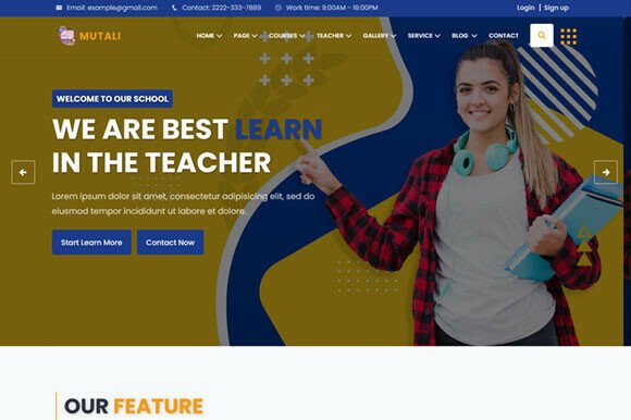 Redefining Digital Learning with Mutali: A High-Resolution Education Online Course HTML Template